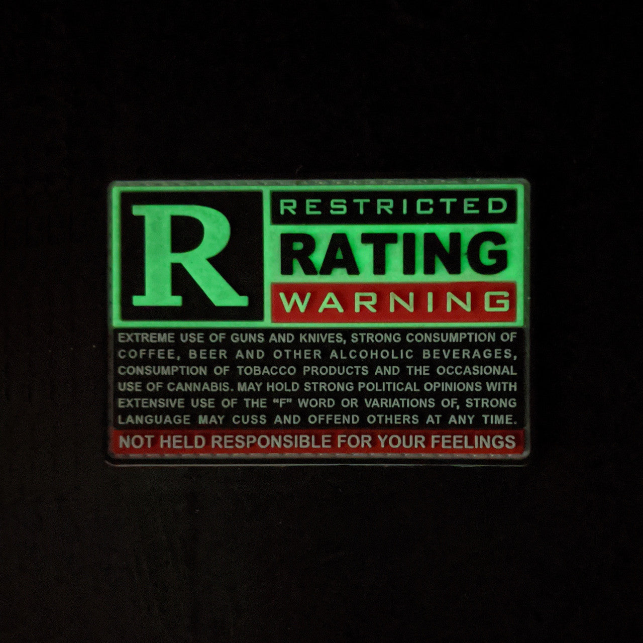 Tactical Innovation,  Restricted Rating Warning, Patch