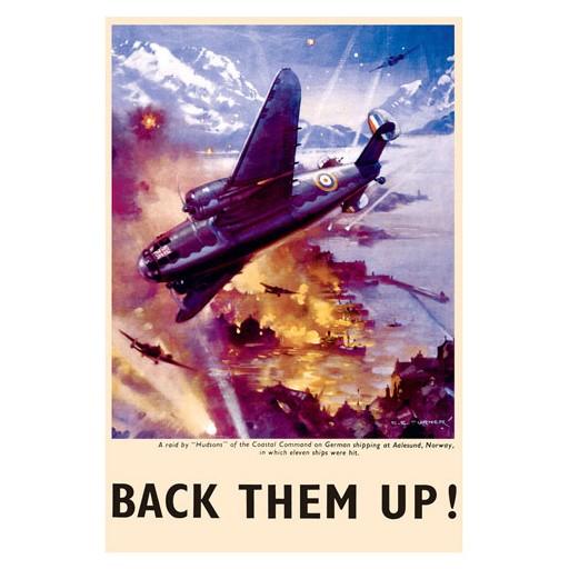 Poster - Back Them Up! - Raid by Hudsons - Giclee Print on Photo Paper