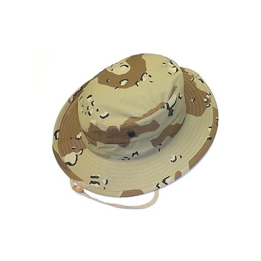 Boonie Hat, 6 Colour Desert (Chocolate Chip), 2 1/4'' Brim, Nylon Cotton RipStop, Made in USA