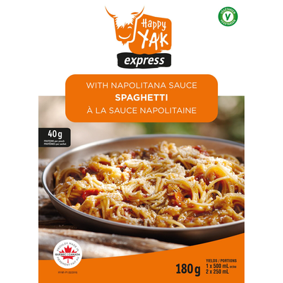 Happy Yak Neapolitan Spaghetti, Vegetarian